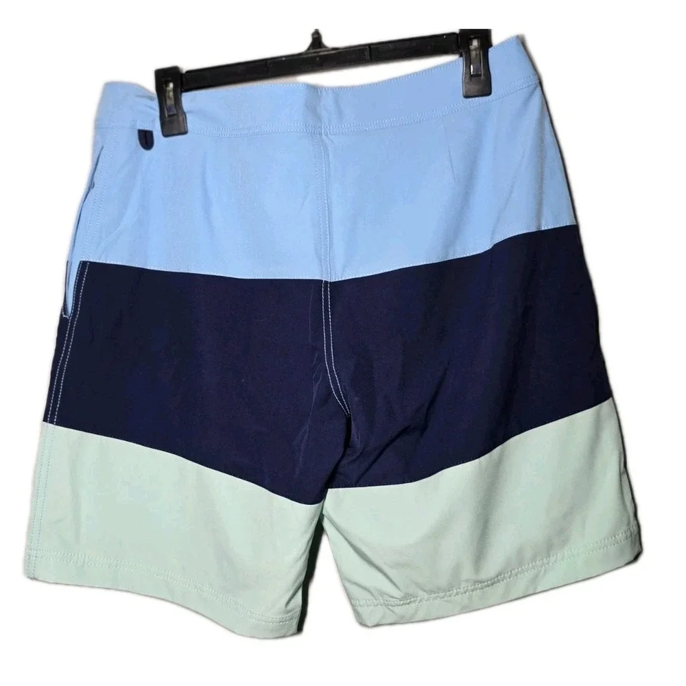 J Crew Swim Shorts‎ Mens Size 31 Flex Swimwear Colorblock Vacation Cruise